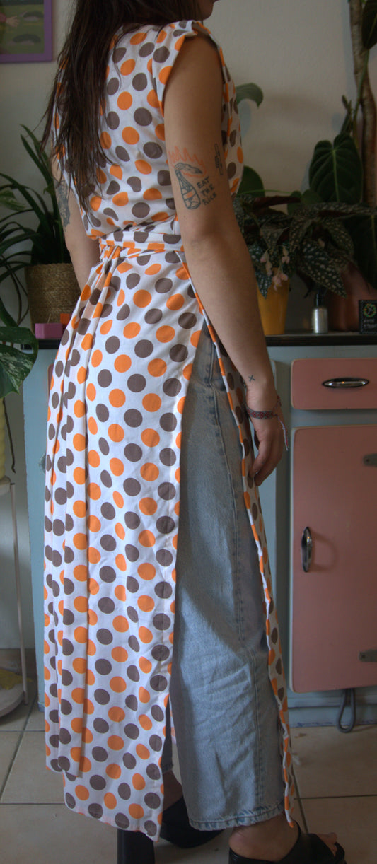 ziggi dress maxi - pois vintage