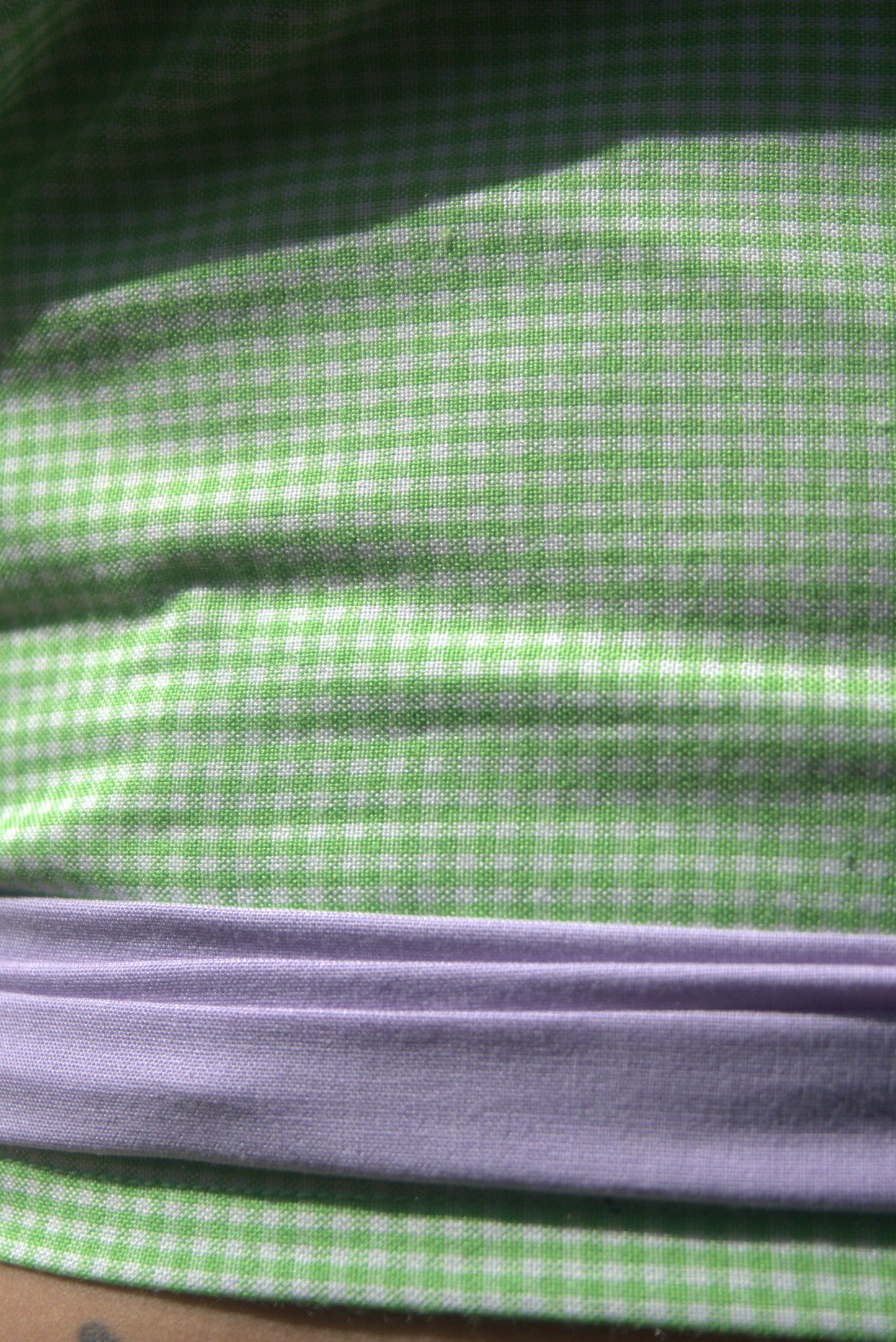 Ziggi top - Vichy vert