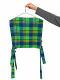 ziggi top - écossais vert/bleu
