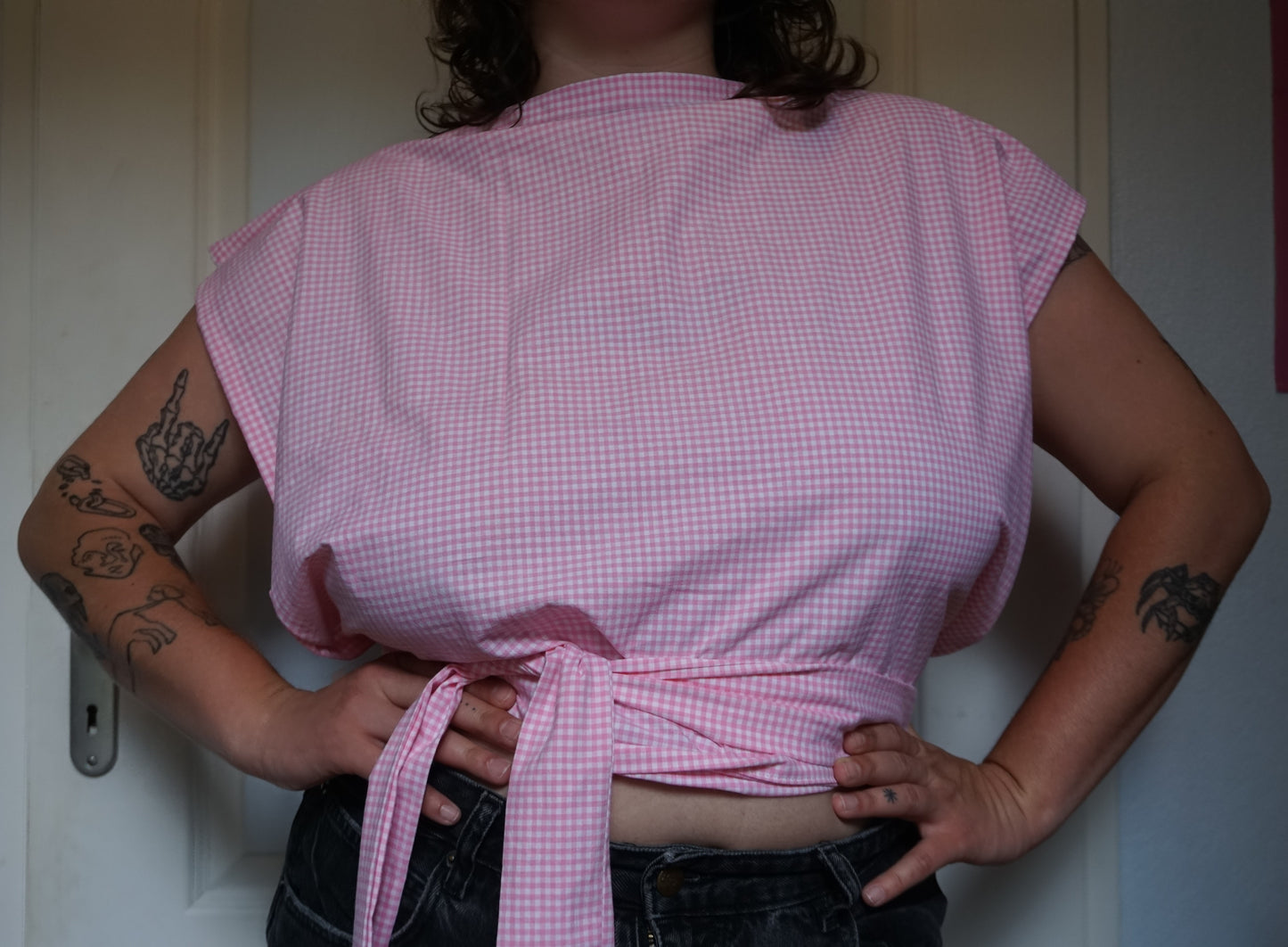 ziggi top - vichy rose