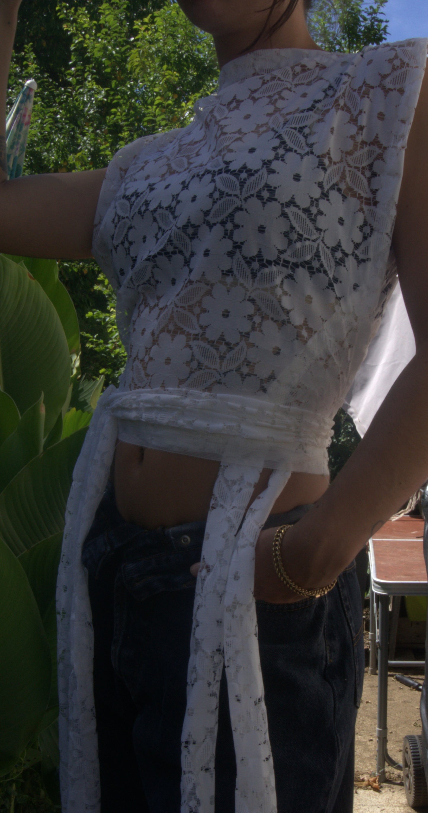 Ziggi top - dentelle