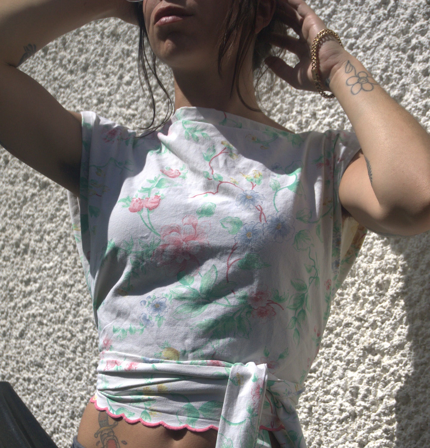 Ziggi top - fleurs vintages