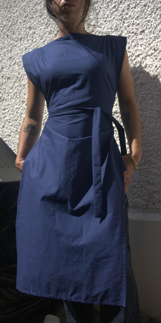 Ziggi dres maxi - bleu marine