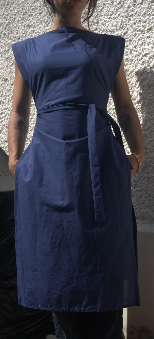 Ziggi dres maxi - bleu marine