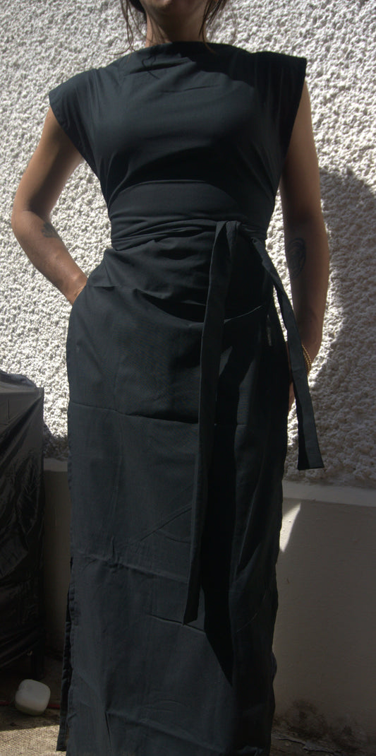 ziggi dress maxi - noire
