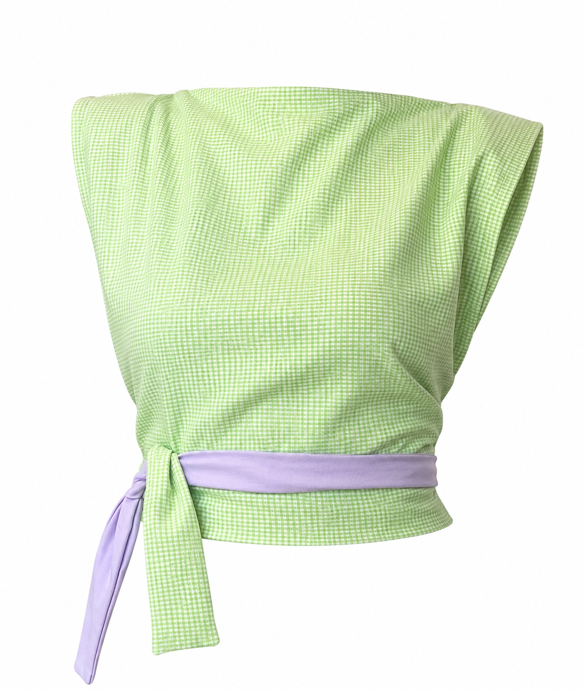 Ziggi top - Vichy vert