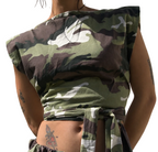 Ziggi top - camouflage