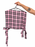 ziggi top - écossais rose