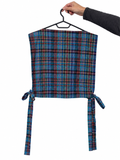 Ziggi top - tartan bleu